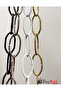 Oval Colored Metal Chain, 3 Meters White, Chandelier Chain, Metal Chain, Chain