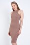 Long Mink Camisole Dress - Halter Neck and Lycra