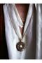 Stone and Pearl Flower Necklace - 3