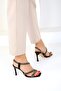 Women's Black Classic Heeled Shoes - 19226 - 5