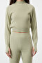 Mint Crop Fitilli Parmak Detaylı Triko Alt-Üst Takım TWOAW24AU00014 - 3