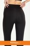 New Season Women's Comfort Model Tights with Pockets High Waist Corset Push Up Tights with Feature Black - 5