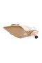 1346 Women's Pointed Toe Buckle Open Back Heeled Shoes Beige - 5
