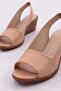 7119 Women's Wedge Sandals Nude - 4