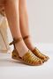 Genuine Leather Helen Mustard Finger-Covering Bodrum Women's Sandals Opportunity Product