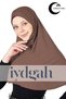 Ready-To-Wear Practical Headscarf Easy-To-Use Hijab Ready-To-Wear Turban Brown