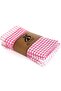 Kitchen Drying Cloth Set of 6 Pink Petite Checked Dish Drying Cloth Serving Napkin Lunch Cloth - 2