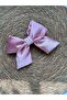 Pink color silk satin child/adult automatic butterfly_bow buckle - 2