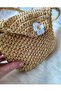 Knitted children's bag, straw children's bag, - 2