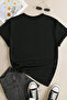 Printed Full Moon Phases Oversized T-Shirt - 2