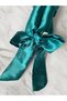 Satin Heatless Hair Styling Hair Sauce with Turquoise-bow Gold Pack of 7 - 2