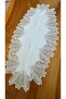 White Color 5-Piece Lace Living Room Set - Tablecloth Runner Set - 7