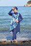 Tunic Pareo Plain Model Tights Closed Hijab Swimsuit 3390 - 2