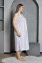 Brand New Cufflink Collar 100% Cotton Combed Plus Size Mother's Nightgown 545 - 3