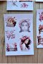 4 Sheets 23Pcs Sakura Pattern Sticker Set - Pink Sakura, Japanese for Girls - 6