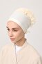 Lace-trimmed Cotton Bonnet - Cream