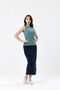 Çağla Crew Neck Sleeveless 95% Cotton Ribbed Camisole Undershirt Body - 2
