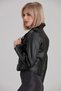 Women's Black Leather Jacket - 6