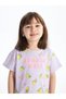 LCW baby Crew Neck Printed Short Sleeve Baby Girl T-Shirt