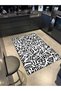Mathematical Infinite Stripes Pattern Decorative and Washable Carpet Miravip9295 - 2