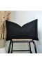 Teddy Boucle Rectangular Throw Pillow Black - 2