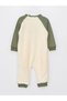 LCW baby Crew Neck Long Sleeve Embroidery Detailed Plush Baby Boy Jumpsuit - 3