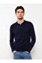 Lcwaikiki Basic Polo Collar Long Sleeve Pique Men's Knitwear Sweater (W2) - 3