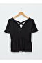 Lcw Casual V-Neck Plain Short Sleeve Women's Blouse (S1) - 5