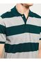 Lcwaikiki Classic Polo Collar Short Sleeve Striped Pique Men's T-Shirt (S3) - 4