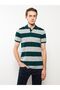 Lcwaikiki Classic Polo Collar Short Sleeve Striped Pique Men's T-Shirt (S3) - 2