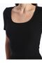XSIDE U Neck Plain Short Sleeve Women's Bodycon Dress - 4