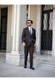 Premium Men's Slim Fit Italian Style Punto Stitched Half Lined Suit Jacket Trousers-Light Brown - 4