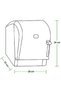Vialli K8t Levercut Manual Roll Paper Towel Dispenser Transparent - 3