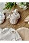 Organic Set of 6 Newborn Baby Gloves and Hats Koala Beige - 3