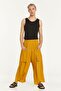 Yellow Drapey Trousers with Pocket Detail - 2