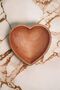 Solid Wood Heart Snack Bowl And Sugar Bowl - 2