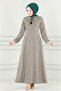 Mink Lace up Dress - Msl8008 - 2