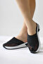 Suma Black Mesh Detailed Stone Women's Slippers Opportunity Product - 3