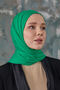 شال قطني ممشط باللون الأخضر - 5