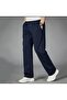 Navy Blue Men's Straight Leg Relaxed Cut Sweatpants