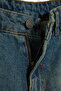 Blue Wide Cut Loose Distressed Denim Jeans Shorts Tmnss24Sr00073 - 9