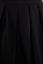 Black Pleated Mini Woven Skirt Twoss24Et00222 - 4