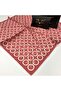 Pink Twill Scarf with Geometric Pattern, Black Series, 90X90 Cm, with Scarf Hanger and Gift Set
