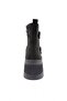 22011 Women's Fur Detailed Zippered Thick Sole Siver Stone Boots Black Suede - 4