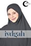 Ready-To-Wear Practical Headscarf Easy-To-Use Hijab Ready-To-Wear Turban. Prayer Rug (XXL) Anthracite - 4
