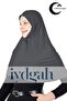 Ready-To-Wear Practical Headscarf Easy-To-Use Hijab Ready-To-Wear Turban. Prayer Rug (XXL) Anthracite - 2