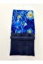 Van Gogh Patterned Dark Blue 4-Piece Pen Set