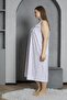 Brand New Cufflink Collar 100% Cotton Combed Plus Size Mother's Nightgown 545 - 4