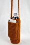 Cinnamon Color Knitted Crochet Water Bottle And Phone Bag