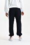 Black High Waist Elastic Sweatpants - 4